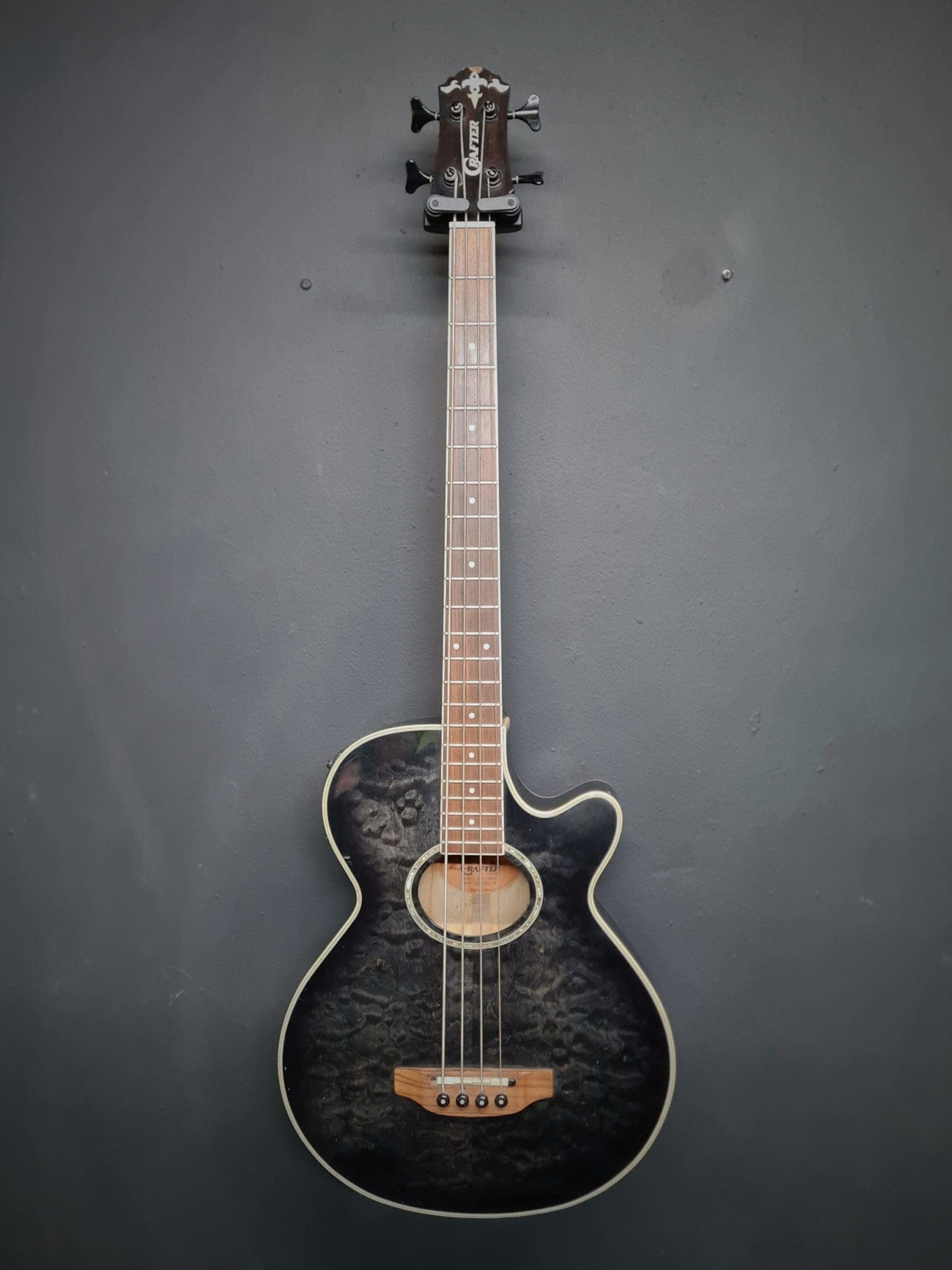 Crafter BA550EQ Acoustic Bass – Black (Used)