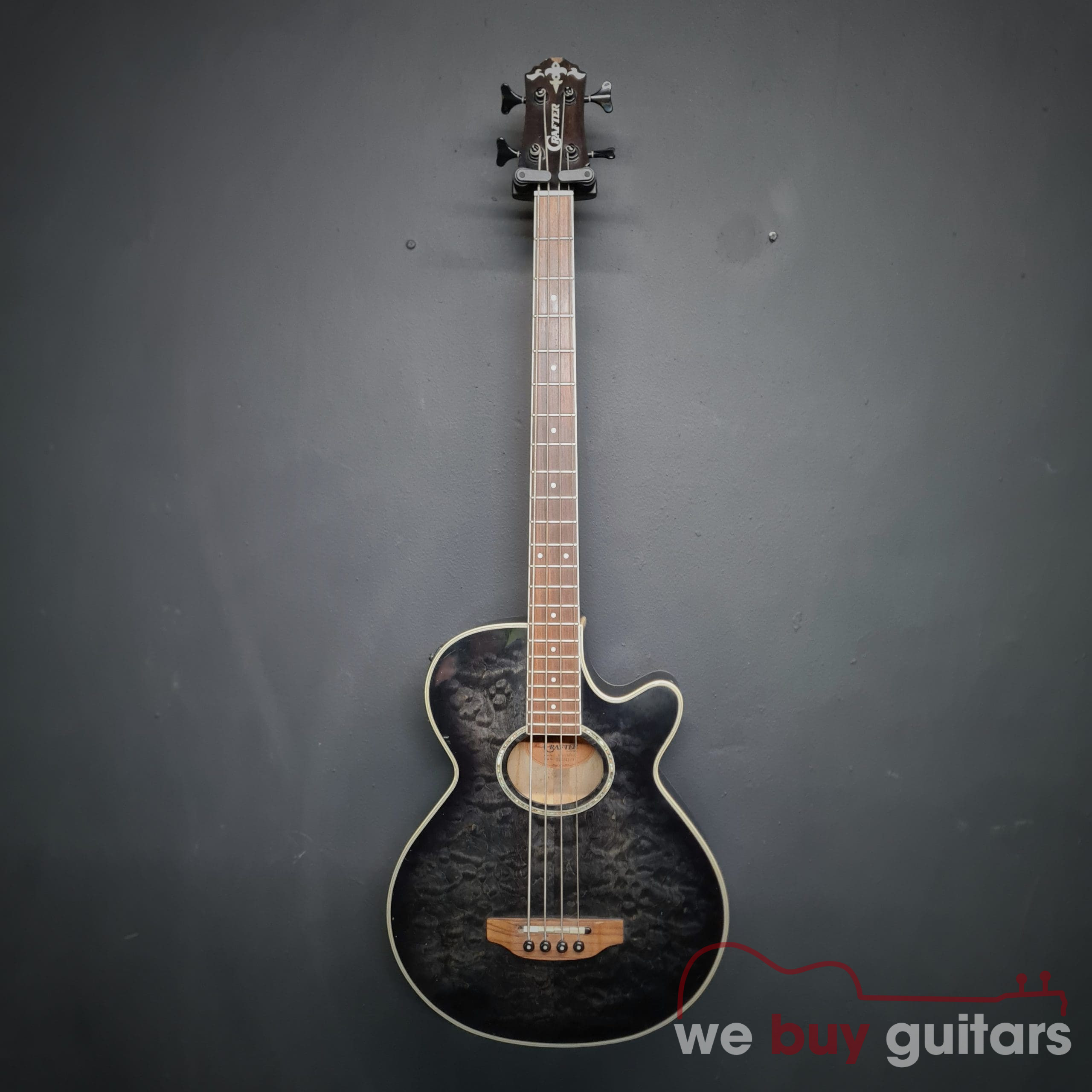 Crafter BA550EQ Acoustic Bass – Black (Used)