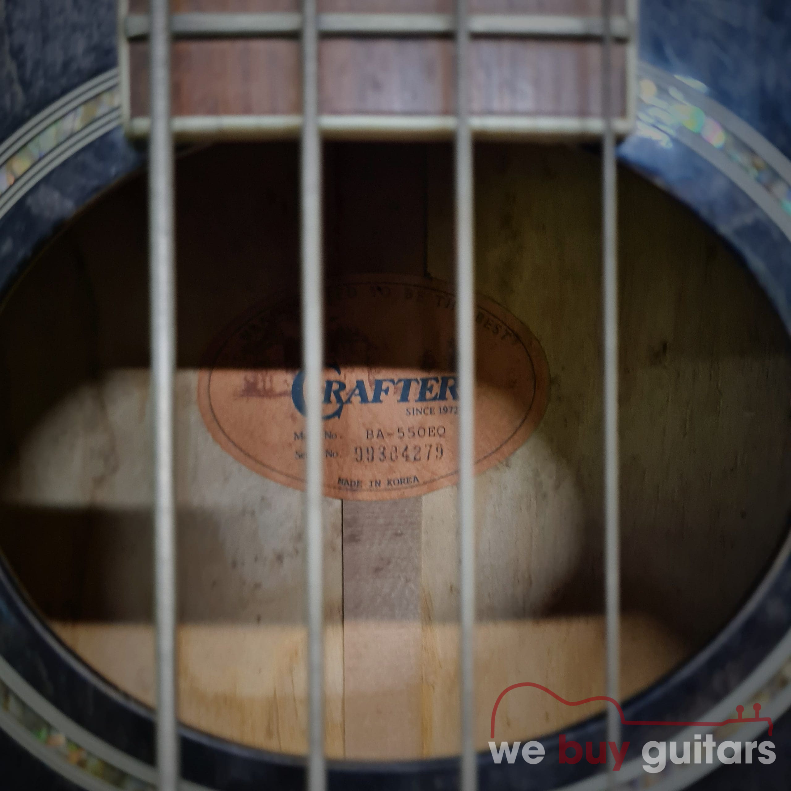 Crafter BA550EQ Acoustic Bass – Black (Used) - Image 6