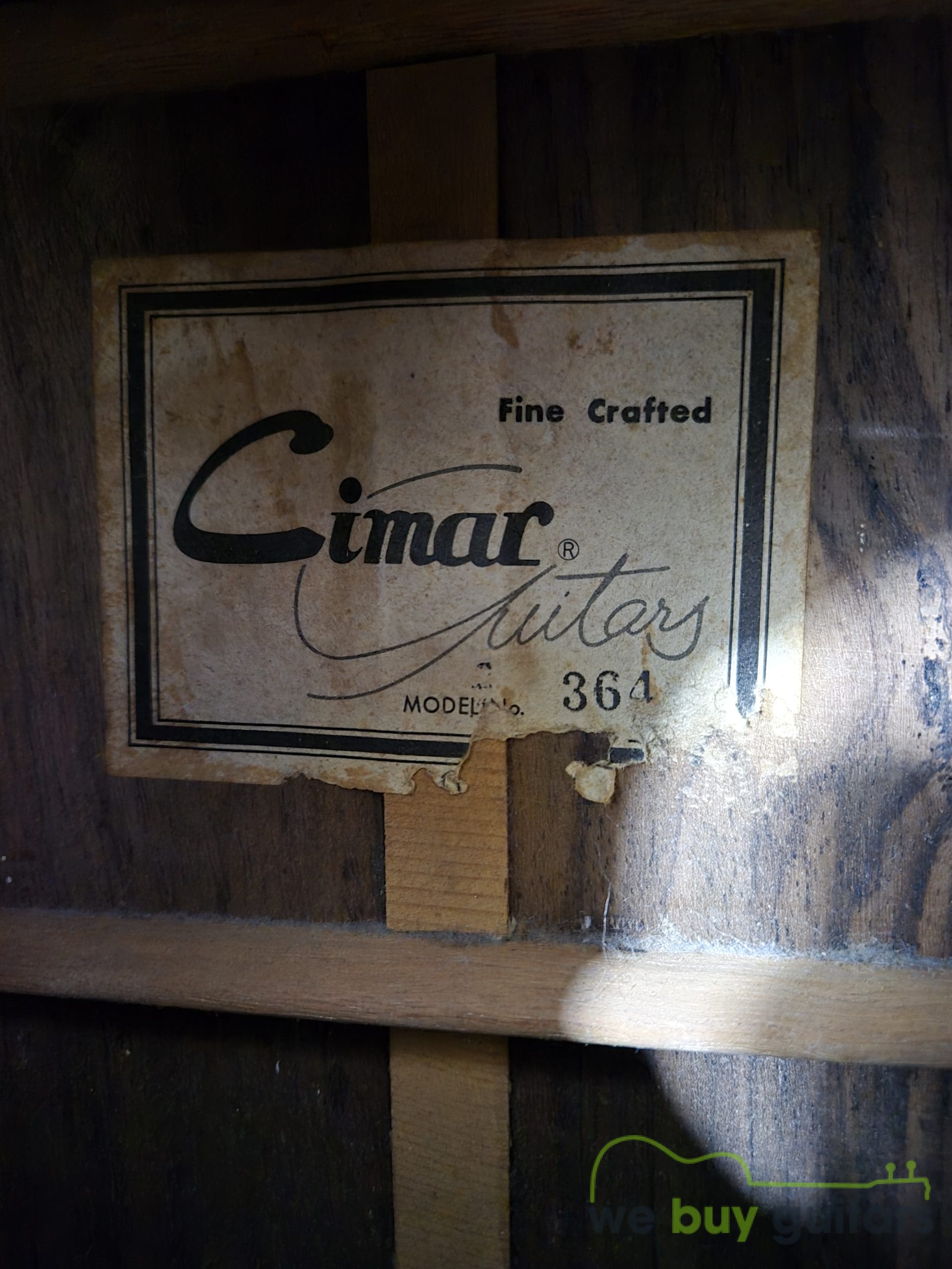 Vintage Cimar by Ibanez Model 364 Classical Guitar - Image 4